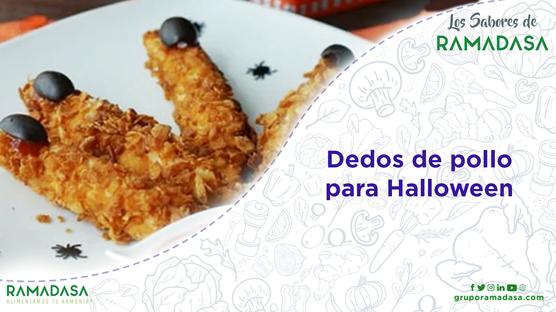 dedos de pollo halloween