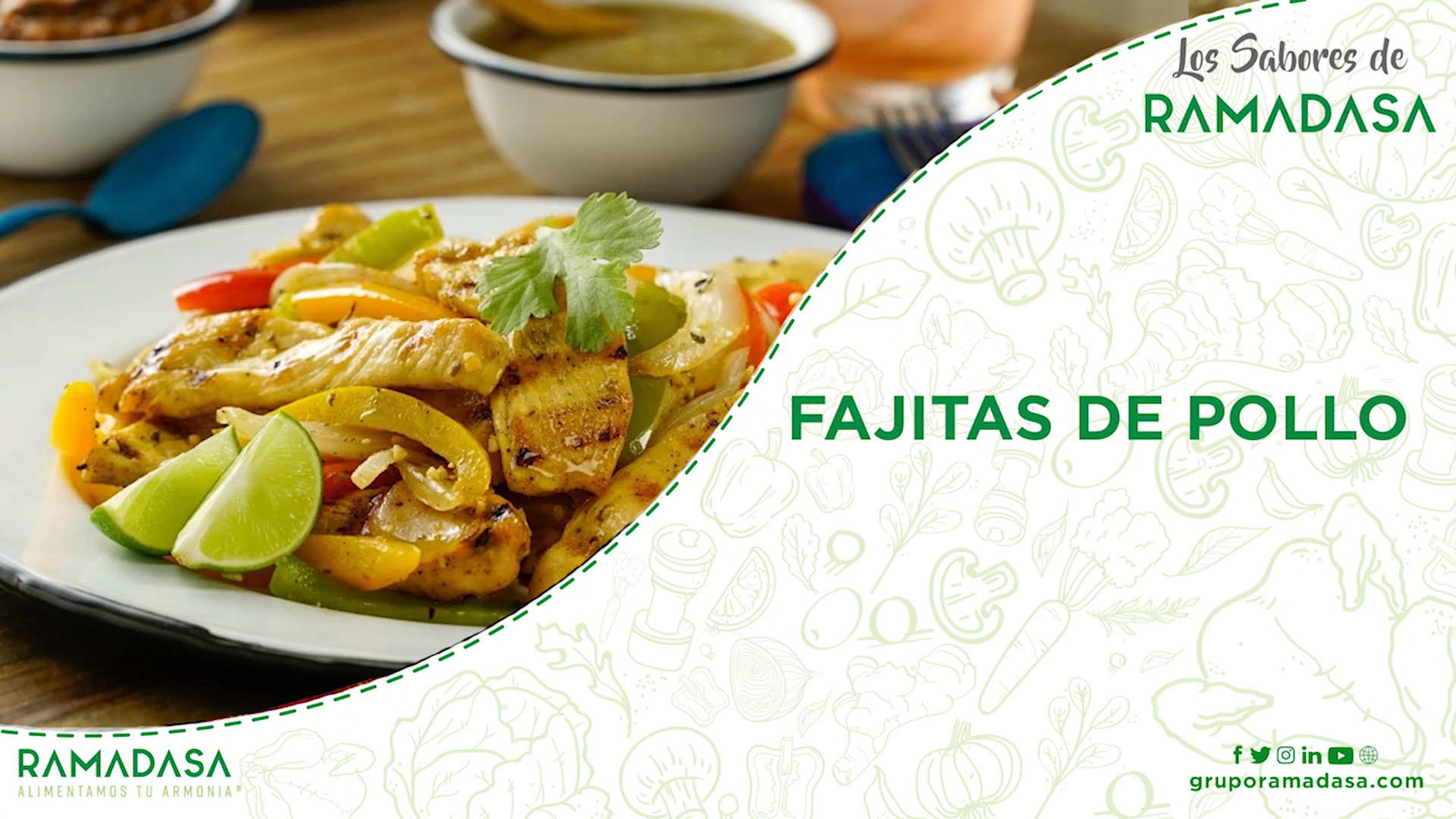 fajitas de pollo